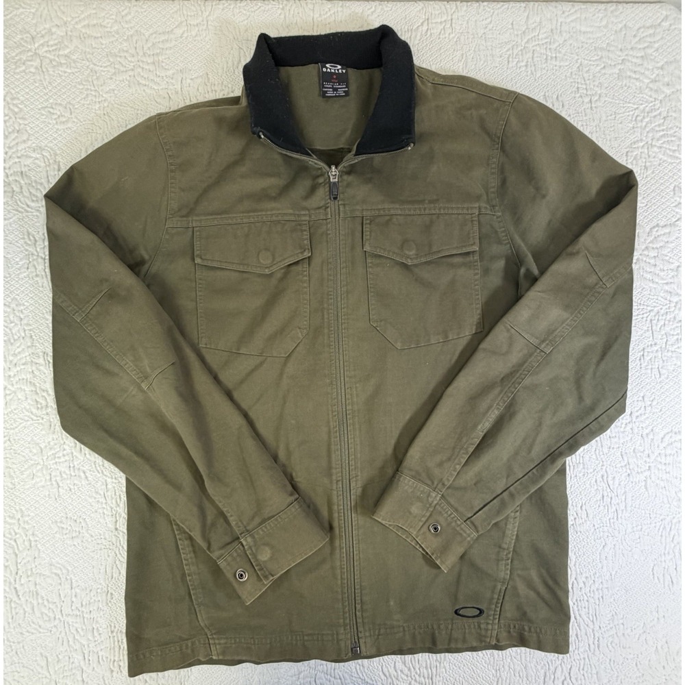 Oakley Men's Canvas Utility Field Jacket - Olive Green Workwear Medium